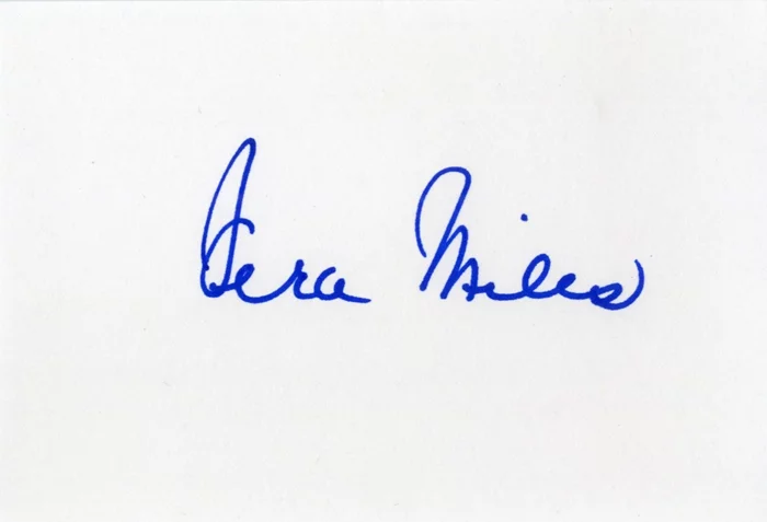 Vera Miles autograph