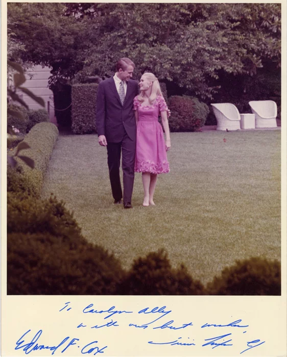 Tricia and Edward Cox autograph