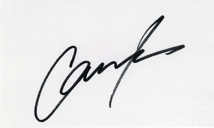 Carmen Kass autograph
