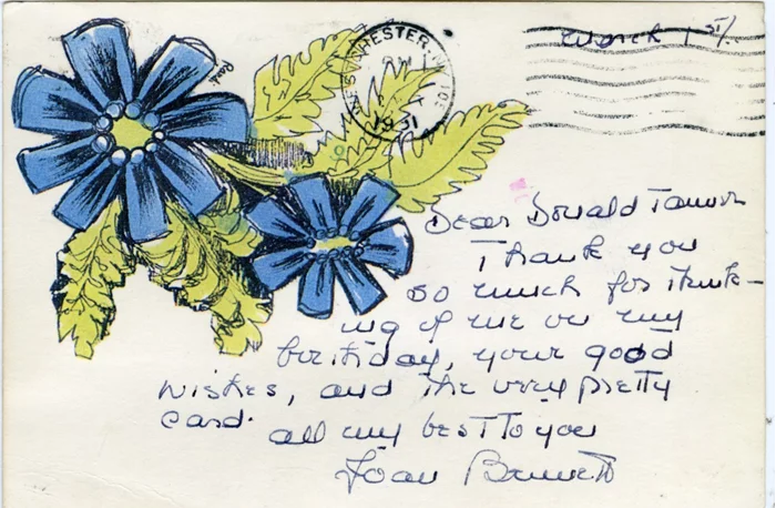 Joan Bennett autograph