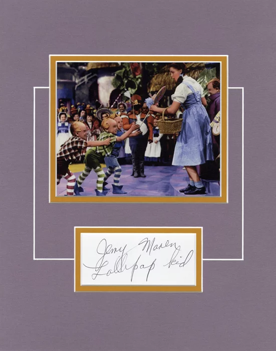 Jerry Maren autograph
