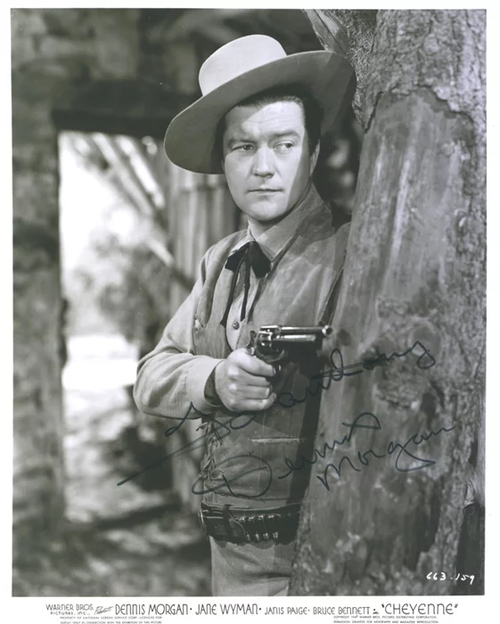 Dennis Morgan autograph