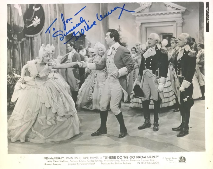 Fred MacMurray autograph