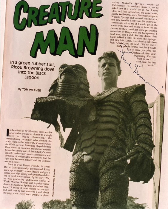 Ricou Browning autograph