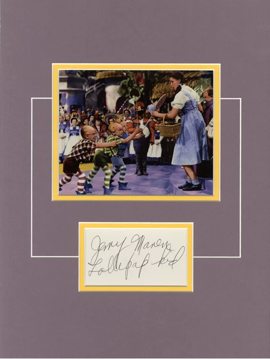Jerry Maren autograph