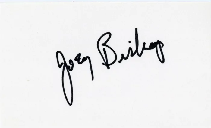 Joey Bishop autograph