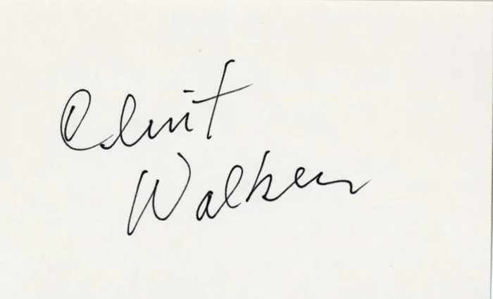 Clint Walker autograph