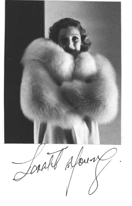 Loretta Young autograph