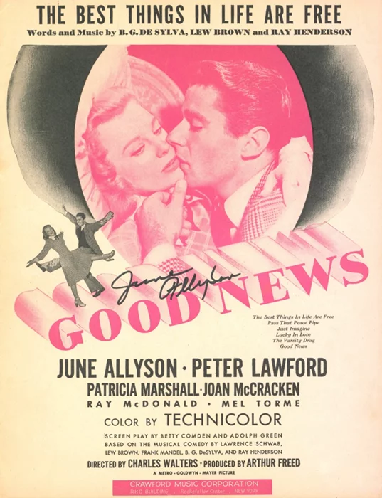 June Allyson autograph