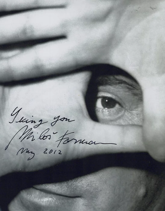Milos Forman autograph