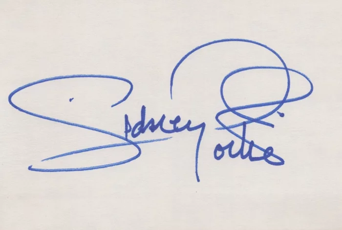 Sidney Poitier autograph