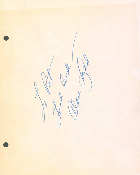 Alan Ladd autograph