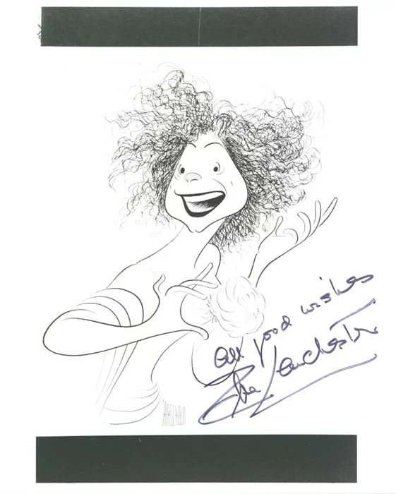 Elsa Lanchester autograph