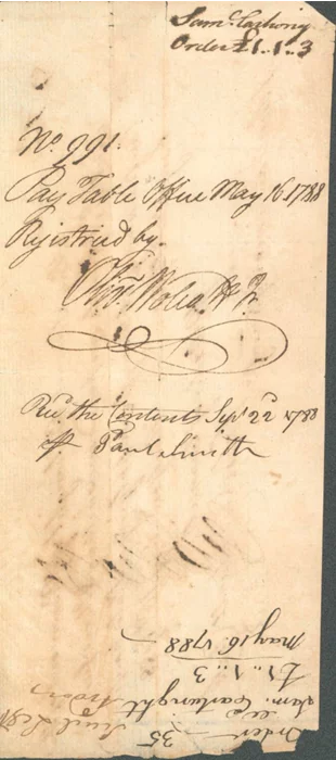 Oliver Wolcott Jr. autograph