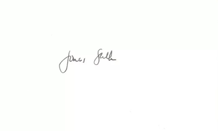 Jonas Salk autograph