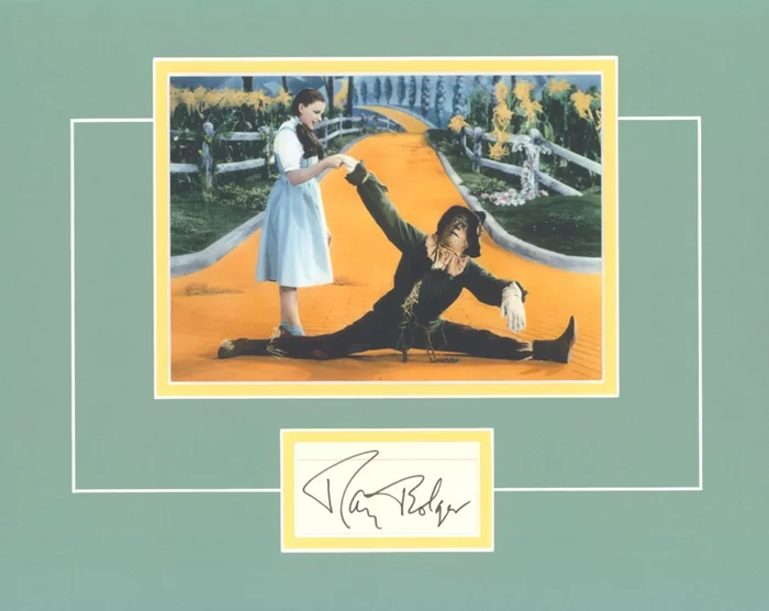 Ray Bolger autograph
