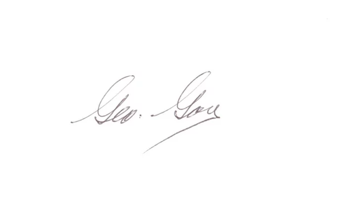 George Gay autograph