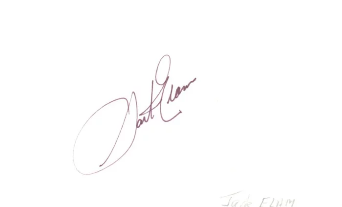 Jack Elam autograph