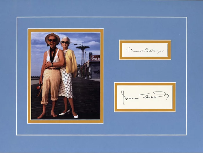 Hume Cronyn & Jessica Tandy autograph