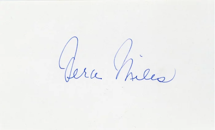 Vera Miles autograph