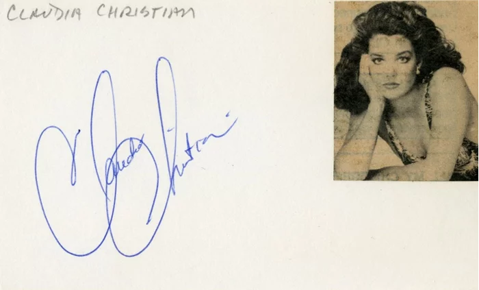 Claudia Christian autograph