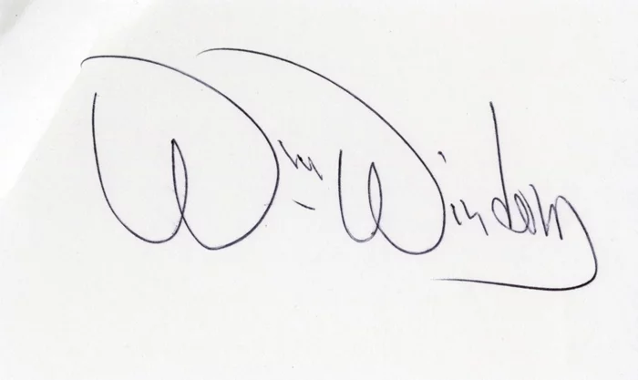 William Windom autograph