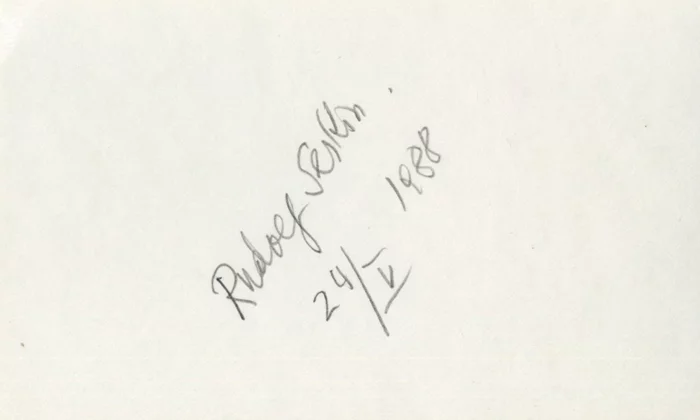 Rudolf Serkin autograph