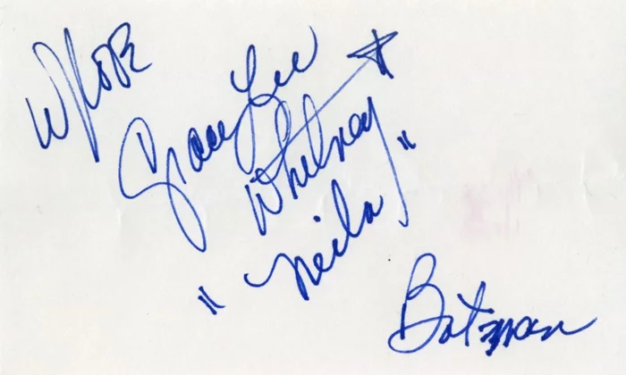 Grace Lee Whitney autograph