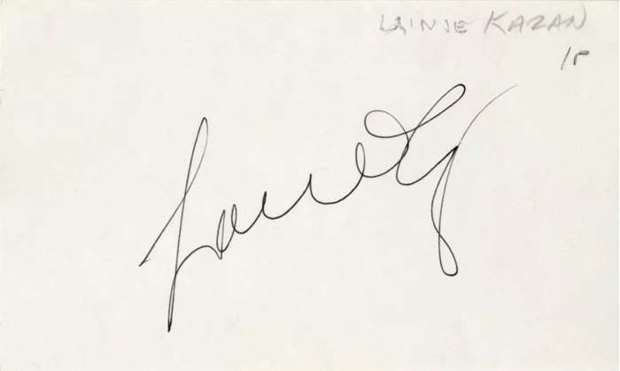 Lainie Kazan autograph