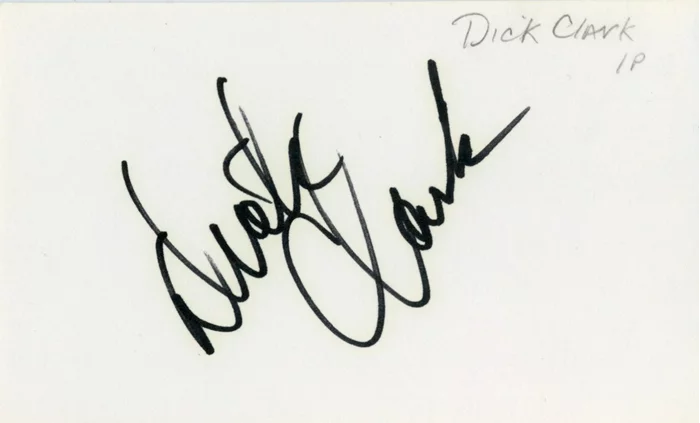 Dick Clark autograph
