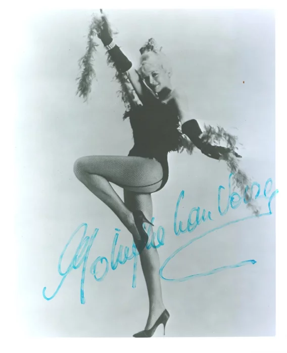 Monique Van Vooren autograph