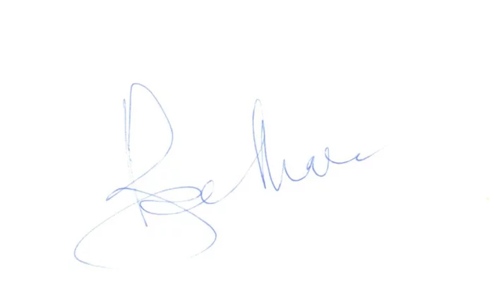 Roger Moore autograph