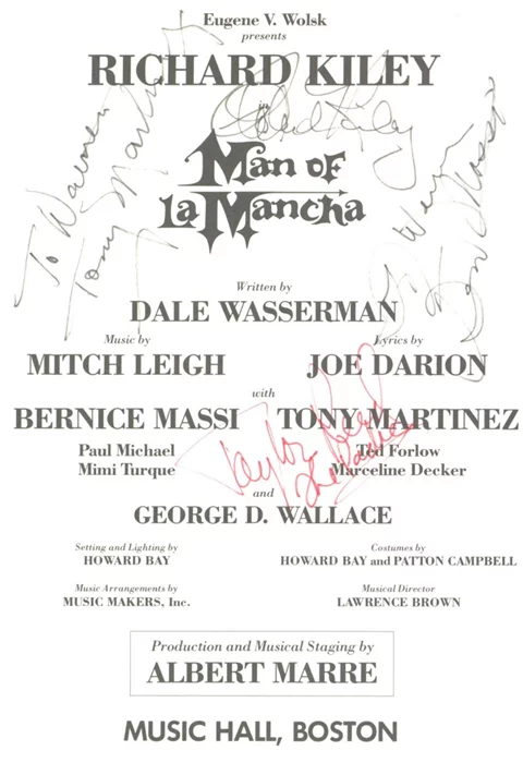 Man of La Mancha autograph