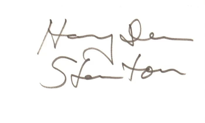 Harry Dean Stanton autograph