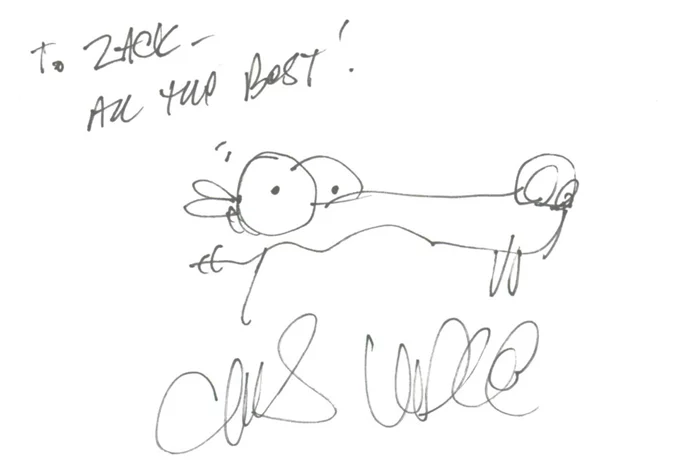 Chris Wedge autograph