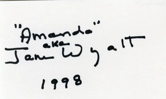 Jane Wyatt autograph