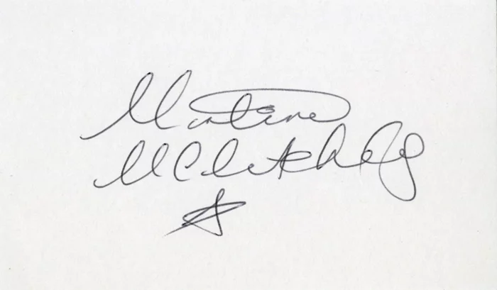 Martine McCutcheon autograph