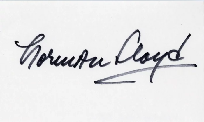 Norman Lloyd autograph