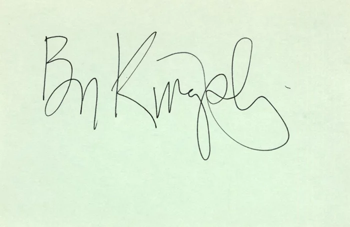 Ben Kingsley autograph