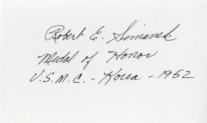 Robert Simanek autograph