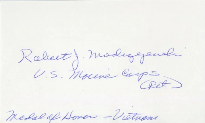 Robert J. Modrzejewski autograph