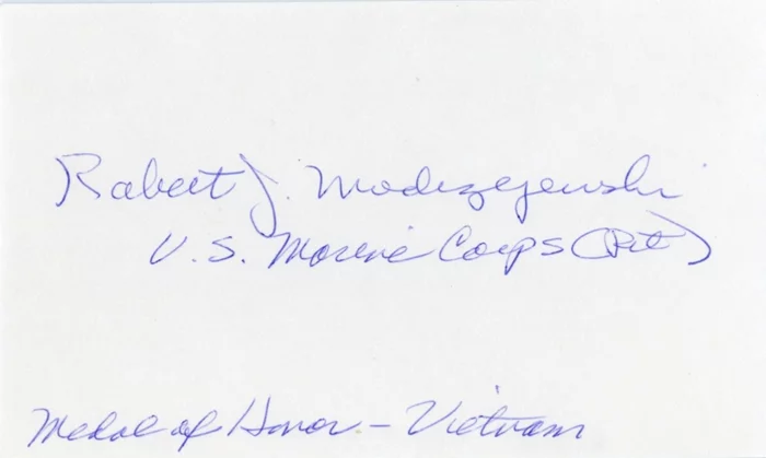 Robert J. Modrzejewski autograph