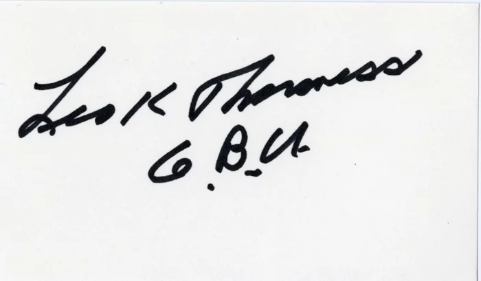 Leo Thorsness autograph