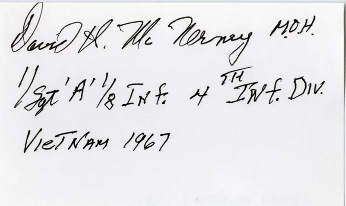 David McNerney autograph