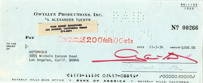 Glenn Ford autograph