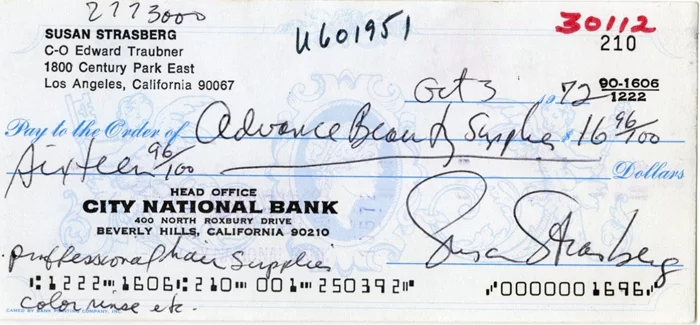 Susan Strasberg autograph