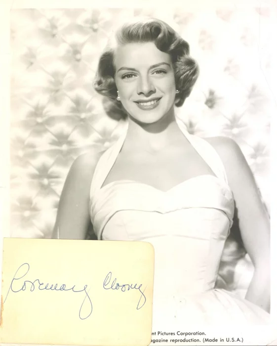 Rosemary Clooney autograph