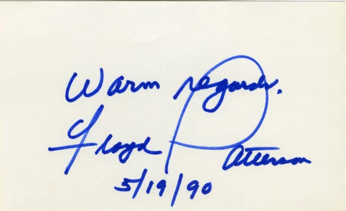Floyd Patterson autograph