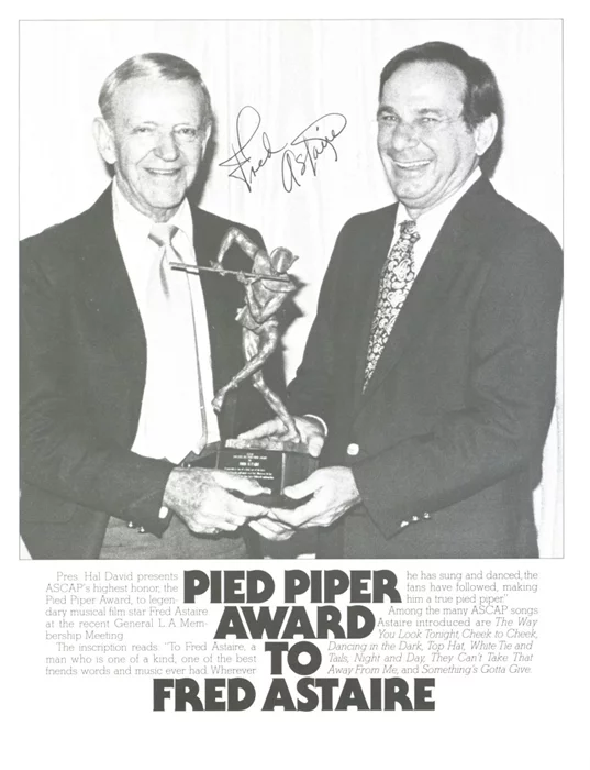 Fred Astaire autograph