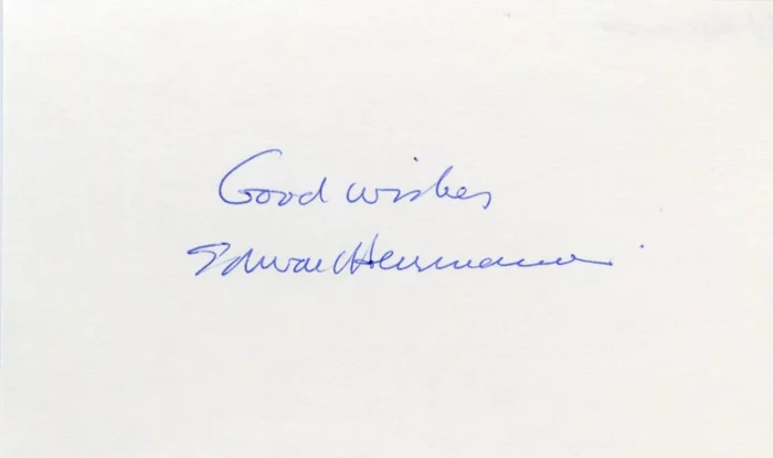 Edward Herrmann autograph